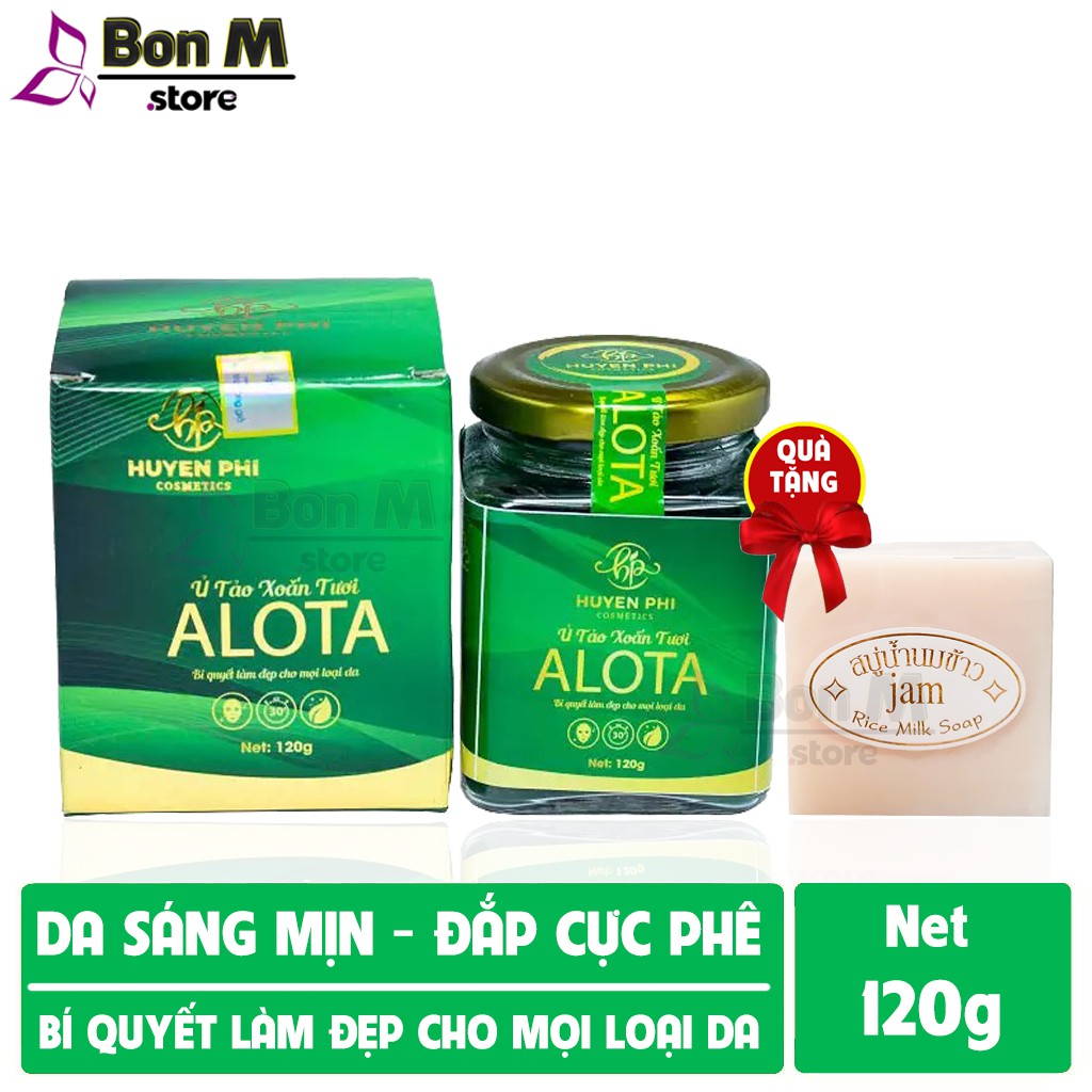 Ủ tảo xoắn tươi Alota Huyền Phi ⚡️FREESHIP⚡️ Làm da săn chắc, cải thiện da Không đều màu, Chống lão hoá da | BigBuy360 - bigbuy360.vn