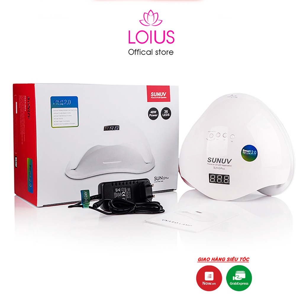 Máy hơ gel sun 5 plus 48w UVLED siêu bền, bảo hành 3 tháng