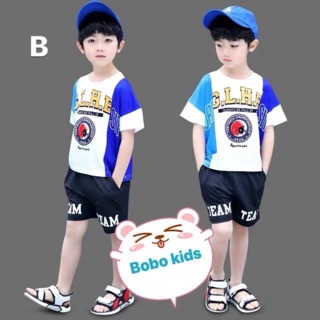 Bộ thun lạnh 3D BoBo kids cao cấp cho bé trai 24-40kg