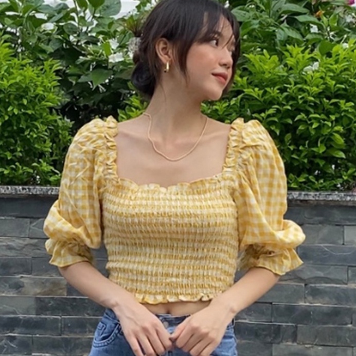 Áo Thân Chun Lacoba Tay Bồng