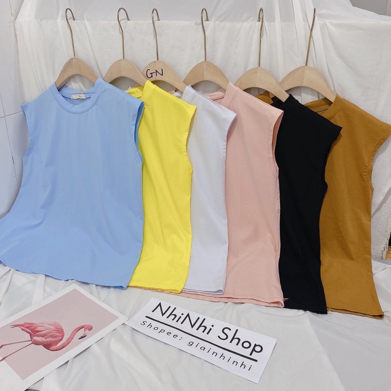 Áo thun vai hến, Áo kiểu cổ tròn vải cotton giãn AT1119 - NhiNhi Shop | BigBuy360 - bigbuy360.vn