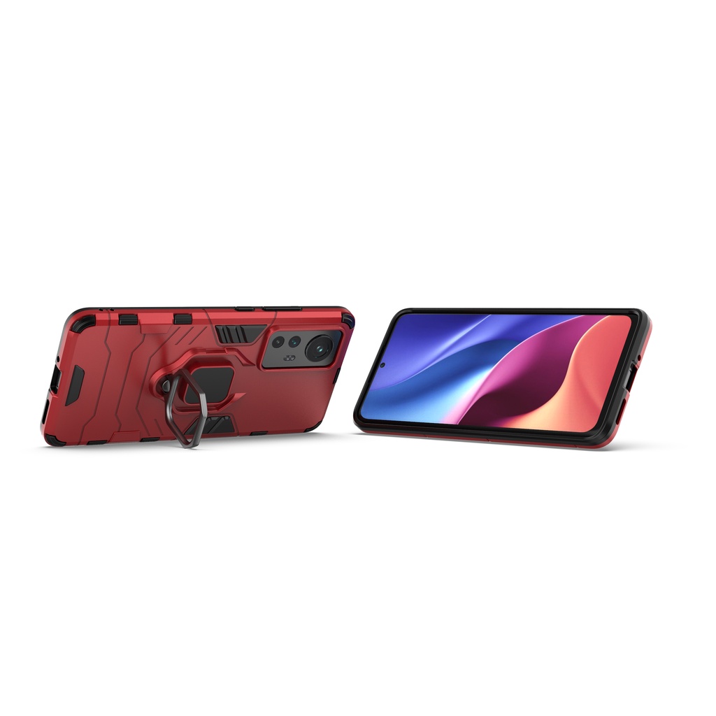 Ốp lưng Xiaomi 12 / 12x Iron Man Iring chống sốc giá đỡ xem phim kiêm nhẫn hút ô tô