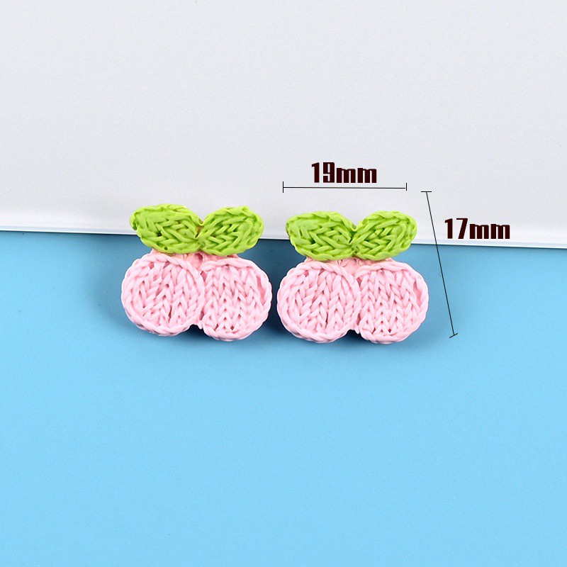 Set 10 Phụ Kiện Trang Trí Túi Xách Hình Trái Cây Xinh Xắn