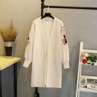 Áo cardigan len dáng dài