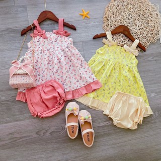 Đồ bộ bé gái ❤️kèm clip❤️set bộ bé gái 2 dây