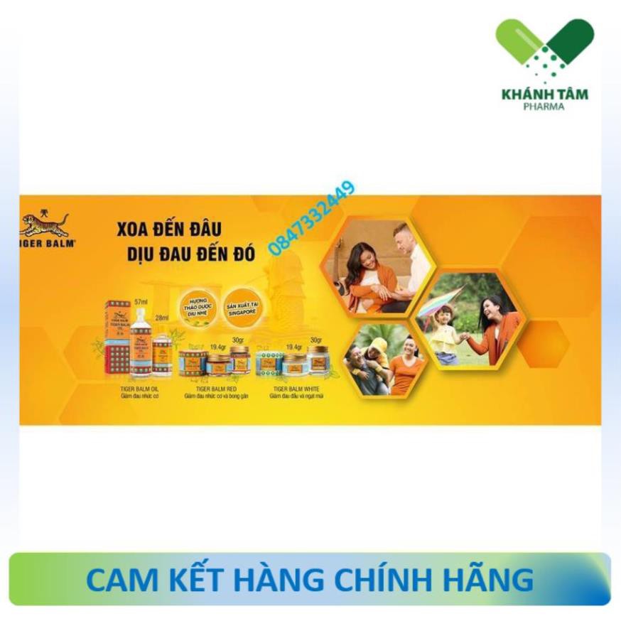 Cù là/ dầu cao con hổ Tiger Balm - Giảm chứng đau đầu, ngạt mũi, côn trùng cắn, ngứa, đau nhức cơ