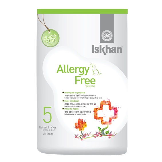 300gr - Hạt Allergy Iskhan dành cho Chó hàng Hàn Quốc chăm sóc da và lông