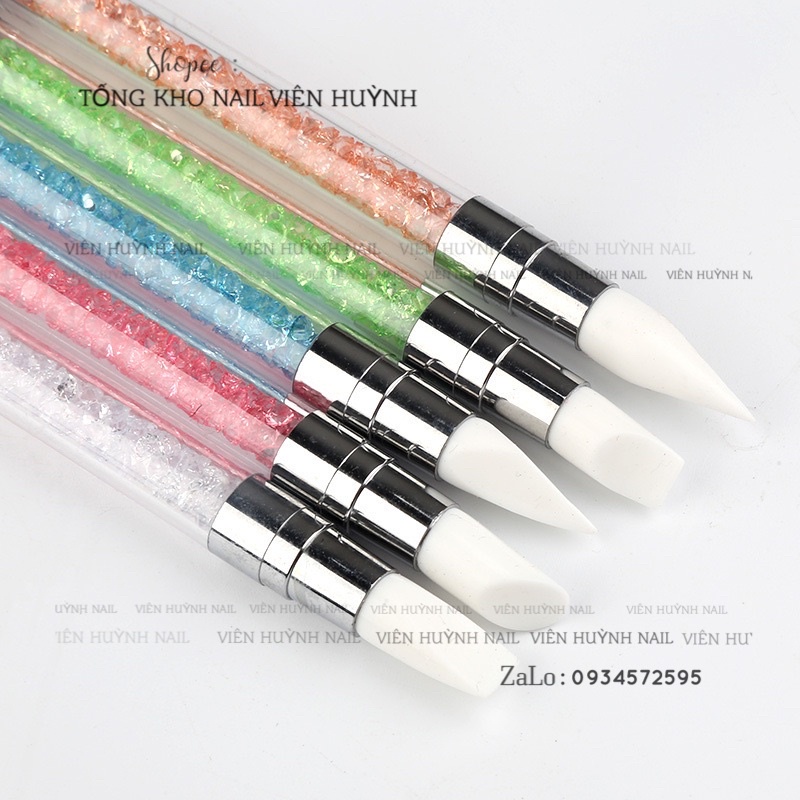 Bút silicon nail. bút nặn hoa. niết sticker dán móng