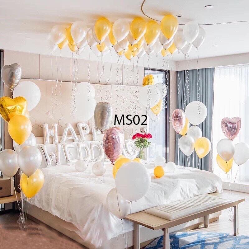 {Chọn Mẫu} Set bóng trang trí phòng cưới / Luckydecor