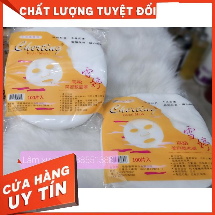 Mặt nạ giấy lột mụn 100 miếng loại 1  FREESHIP  bịch siêu nhiều , siêu tiện dụng , dùng đắp mặt , lột mụn .. [tận gốc]