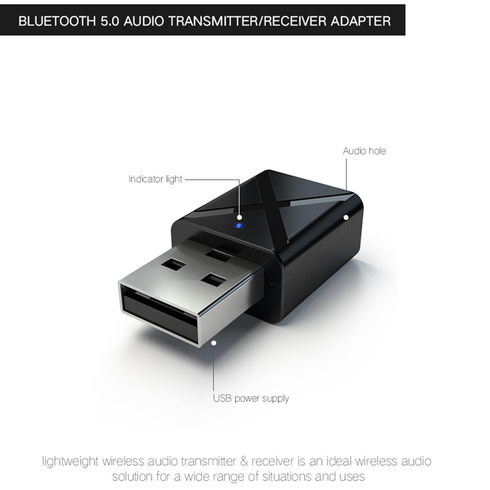 Đầu USb nhận phát tín hiệu tivi đa năng bluetooth 5.0 2 trong 1 đa năng tiện dụng