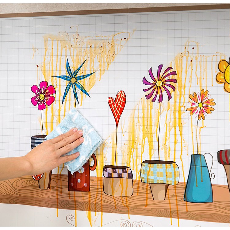 Tranh Dán Tường Trang Trí Nhà Bếp Chống Thấm Nước Và Dầu Mỡ DOKEY99