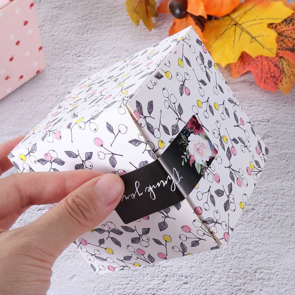 Nhãn Dán Niêm Phong Bao Thư In Chữ Thank You Độc Đáo Trang Trí Gói Quà Diy