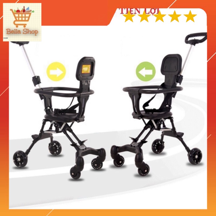 XE ĐẨY GẤP GỌN CHO BÉ CÓ ĐẢO CHIỀU [HÀNG LOẠI 1]