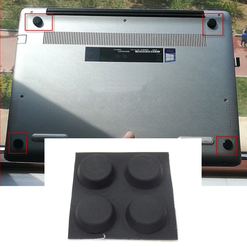 Bộ 4 Giá Đỡ Bàn Phím Laptop / Máy Tính Bằng Silicone Chống Trượt Tiện Dụng