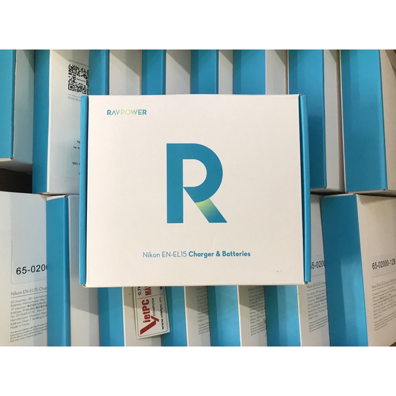 Pin và sạc Nikon EN-EL15 hãng RAVPOWER RP-PB057 cho Nikon D810, D610, D800, D850, D600, D800e, D7100, D750, D7000, D7200