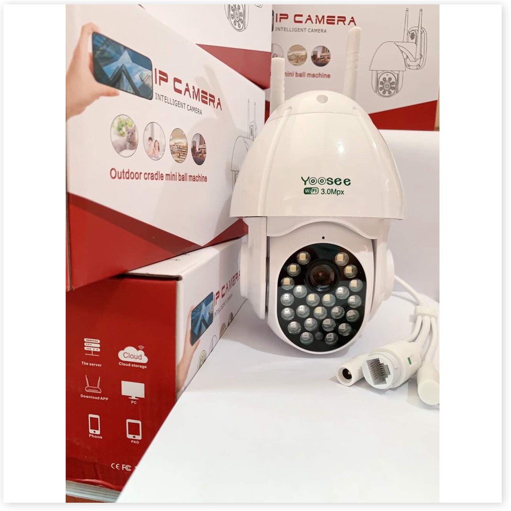 CAMERA IP SMART YOSEE 3.0MB 2ANTEN SPEED DOME XOAY CÓ MIC - MrPhukien