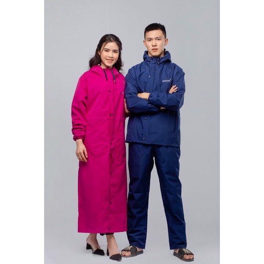 ÁO MƯA BỘ CHỐNG THẤM CAO CẤP 2 LỚP SAKURA