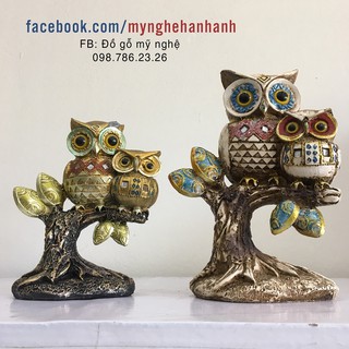 Cú mèo gốc cây ( mầu ngẫu nhiên)