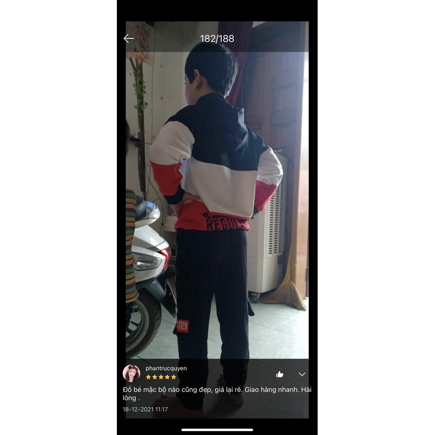 Set bộ đồ cho bé trai thu đông THANH THỊNH mẫu BA MÀU 4-14 tuổi.