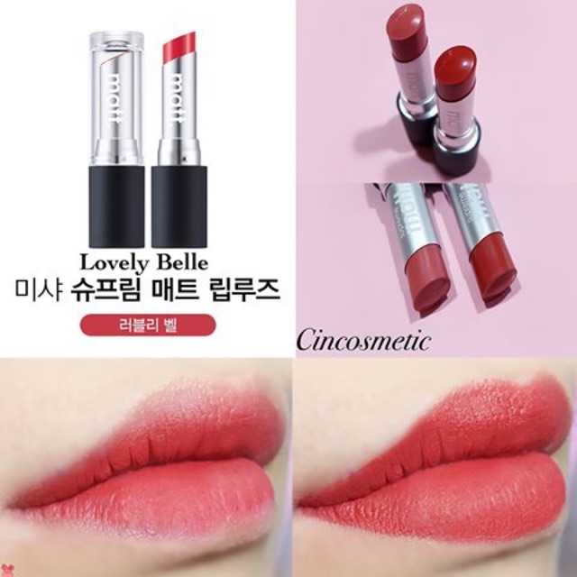 SON MISSHA SUPREME MATT LIP ROUGE #LOVELY BELLA (đỏ hồng)