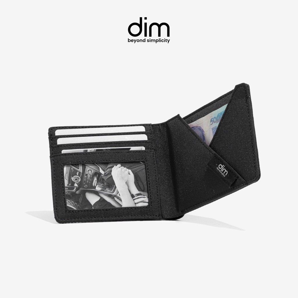 Ví Vải Gập Đôi Màu Phối DIM Lined Wallet - Ngang (Ngăn Rút Tiền Nhanh)