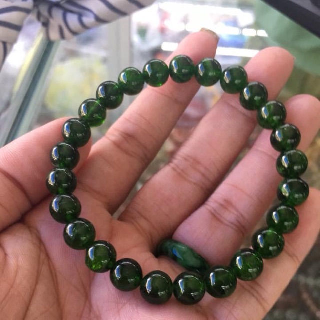 Vòng tay Ngọc Diopside tự nhiên