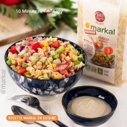 Mì xoắn hữu cơ MARKAL @Hàng-Pháp Spirales-Fusili-Pasta