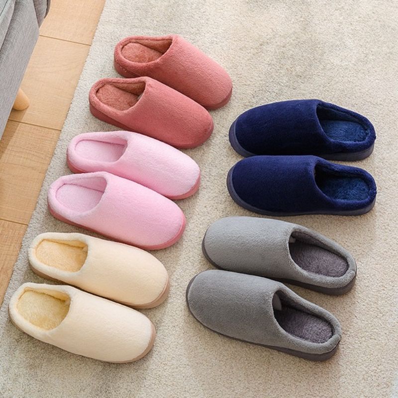 Dép bông phong cách Hàn Quốc/dép đi trong nhà/đi dạo phố xinh xỉu