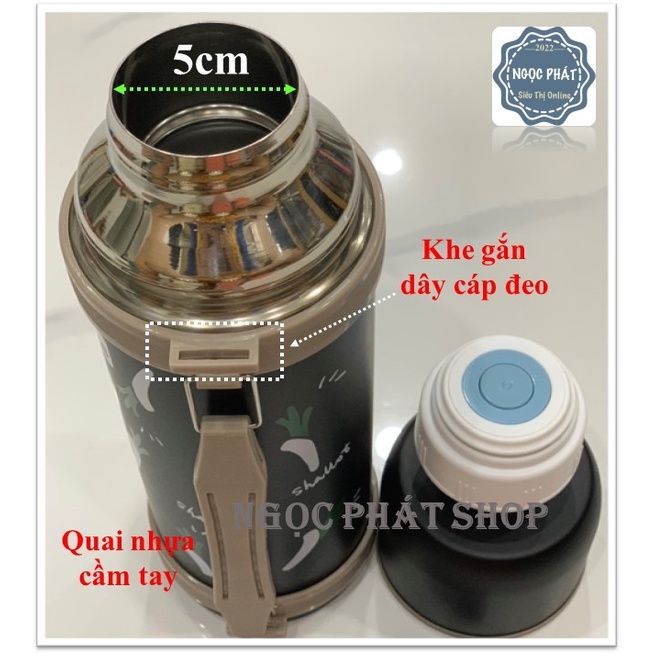 Bình giữ nhiệt, bình thủy Inox 304 Vacuum Pot Classic thể tích 1200ml
