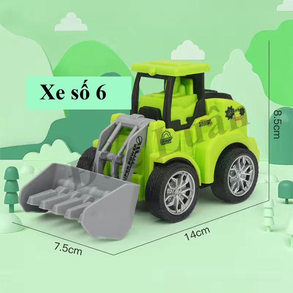 Đồ chơi xe ấn đầu chạy đà cho bé 1 2 3 4 5 tuổi, đồ chơi vận động cho trẻ em dochoigo.vn