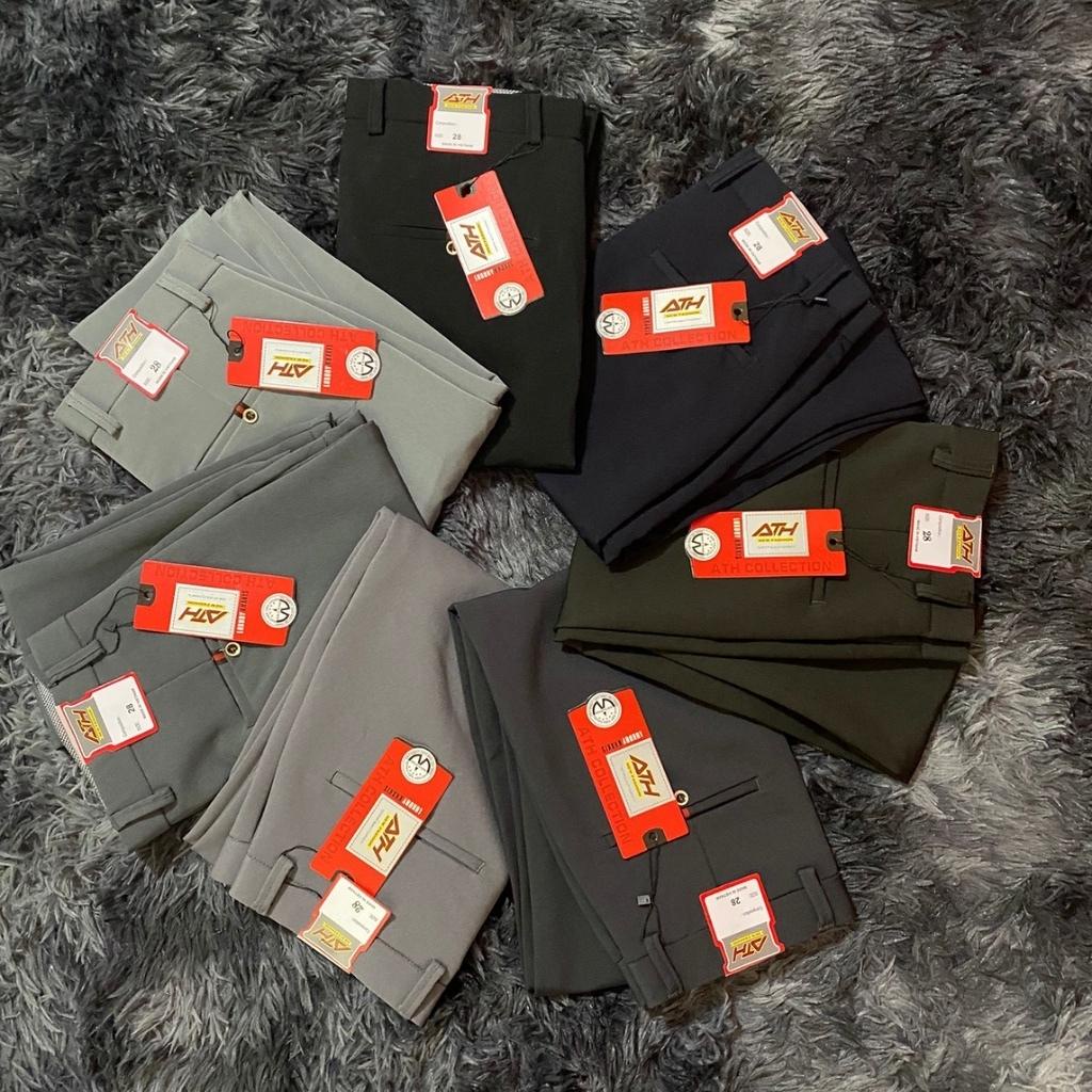 Quần tây nam , quần âu nam Hàn Quốc ống suông chất vải co giãn 4 chiều, quần âu nam công sở chuẩn form cao cấp - ATH