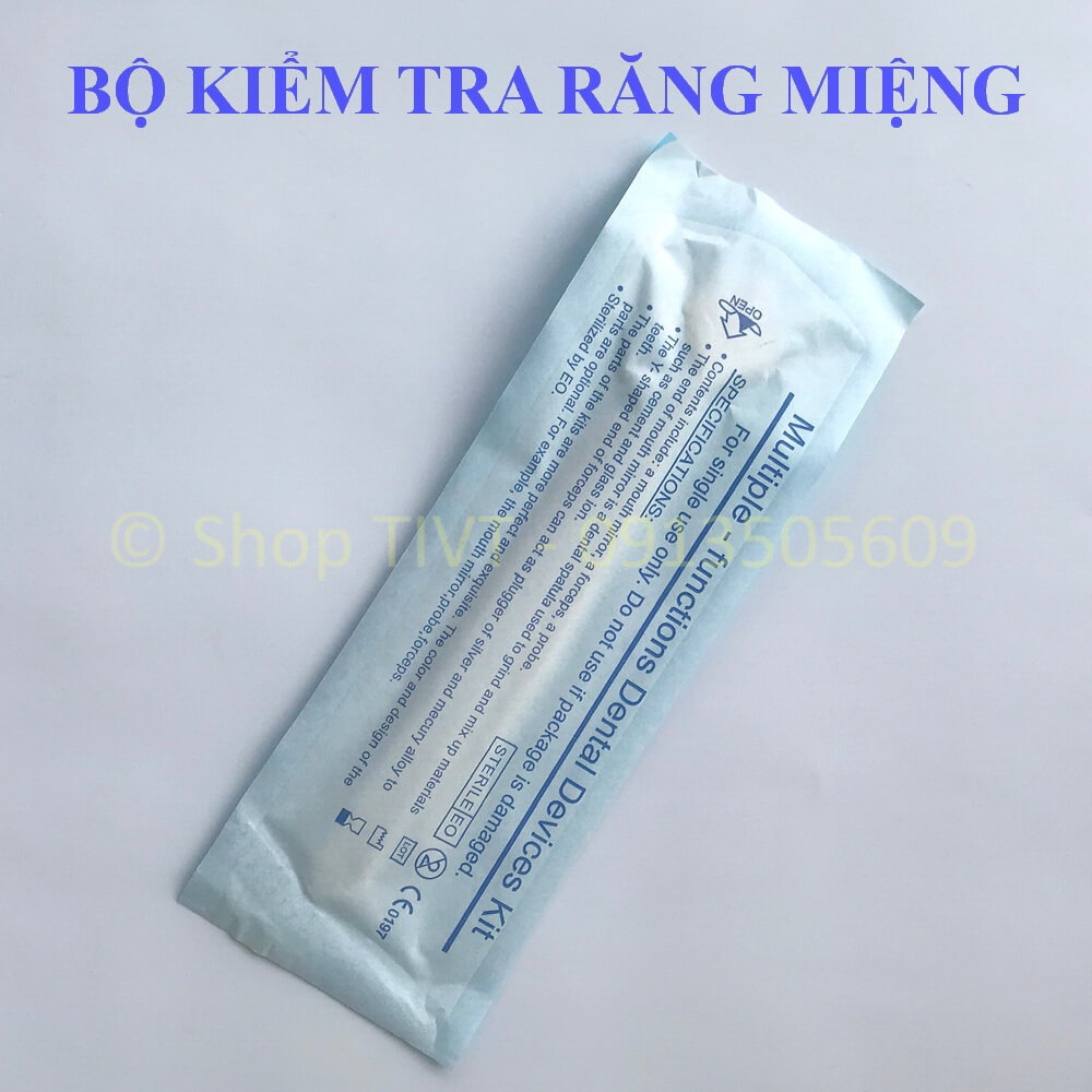 Bộ kiểm tra răng miệng, gương nha, nhíp gắp, theo dõi kiểm tra miẹng thường xuyên để phòng ngừa bệnh răng miêng-TIVT