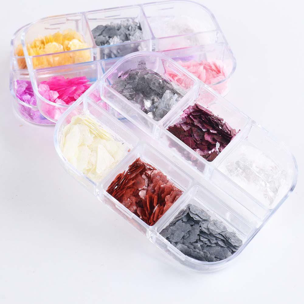 Miếng Dán Trang Trí Móng Tay 3D Hình Vỏ Sò / Ốc Sò Siêu Mỏng Phong Cách Nhật Bản