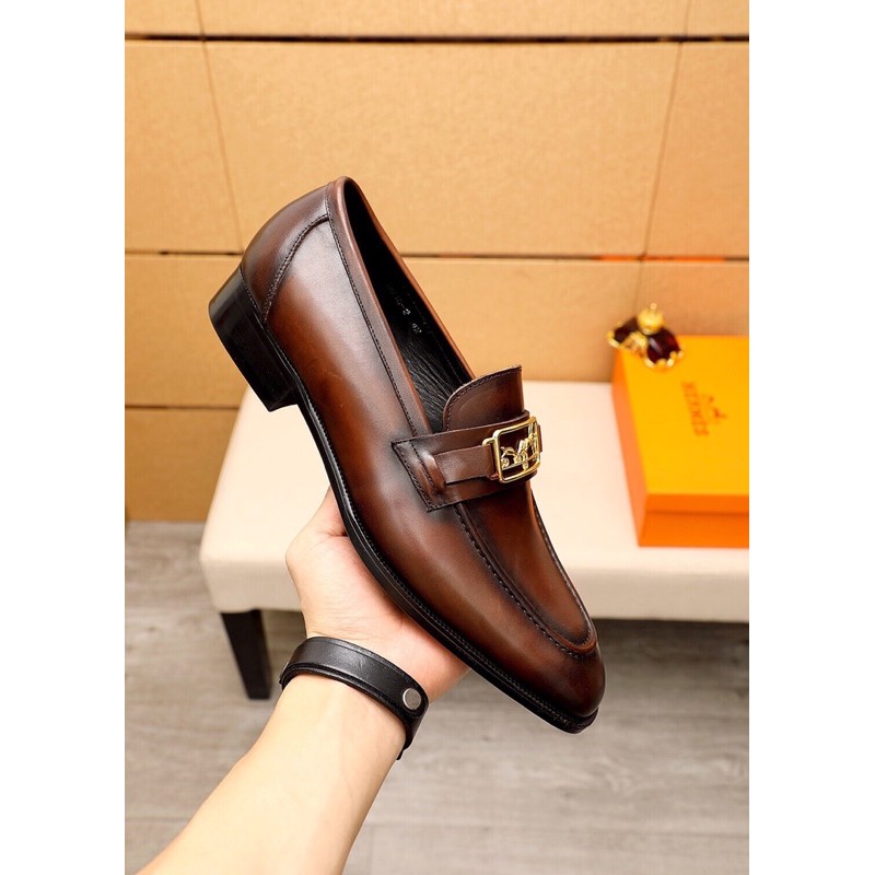 Giày tây của nam thương hiệu Hermes HM da thật cao cấp thiết kế thời thượng