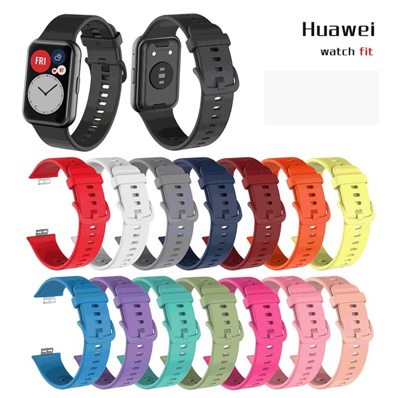 Dây Đeo Thay Thế Chất Liệu Silicon Chống Thấm Nước Cho Huawei Watch Fit