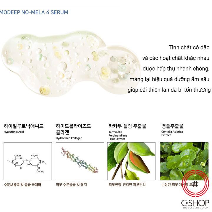 Serum chăm sóc da 4 trong 1 MODEEP No Meela Serum_Mỹ phẩm Hàn Quốc chính hãng