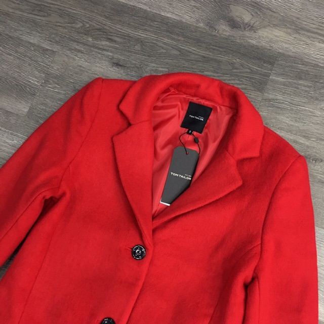 Áo dạ đỏ Tom tailor