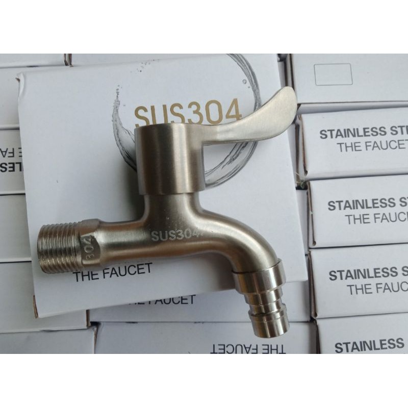 Vòi hồ inox sus304, vòi gắn máy giặt đúc ép thủy lực