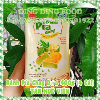 Bánh Pía Chay Dứa Sầu Riêng 400G [4 BÁNH] Tân Huê Viên| Bánh Pía Đậu Xanh Lá Dứa| Sóc Trăng| Ăn Chay- DING DING FOOD