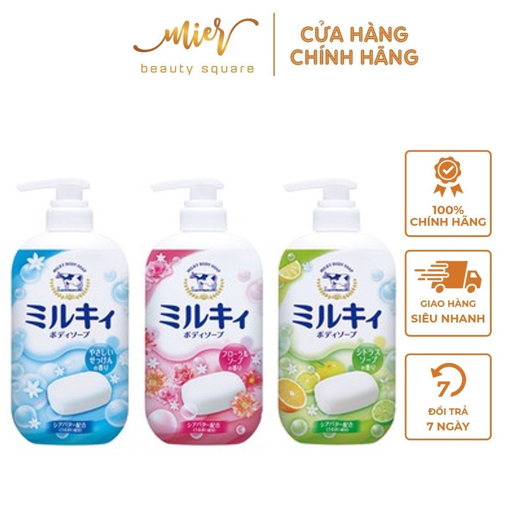 Sữa Tắm Organic Cow Brand Milky Body Soap 550 ml