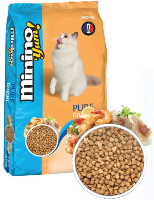 COMBO 5 Gói Thức Ăn Cho Mèo Minino Yum Của Pháp 350gr x 5 Gói