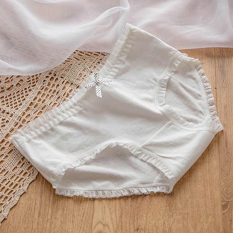 Set 5 Quần Lót Cotton Lưng Vừa Thoáng Khí Cho Nữ