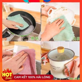 Sét 10 khăn đa năng nhà bếp khăn lau siêu sạch thấm nước
