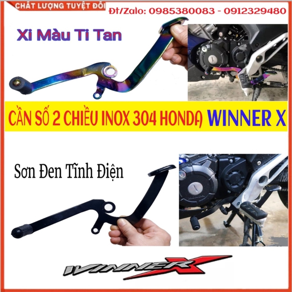 Cần Số 2 Chiều Winner X - Cần Số Winner X Cao Cấp - Cần số Win X _ INOX Xi Titan - Sơn Đen Tĩnh Điện