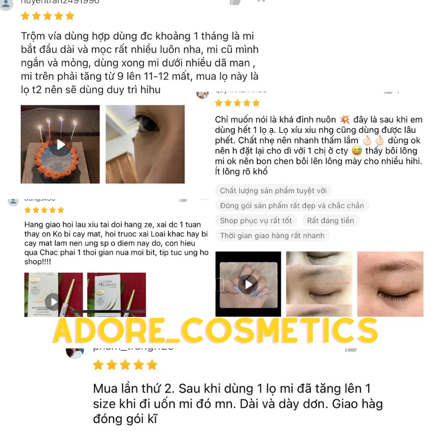 Dưỡng dài mi Long4 Lashes hiệu quả dưỡng mi khoẻ, dài &amp; dày hơn