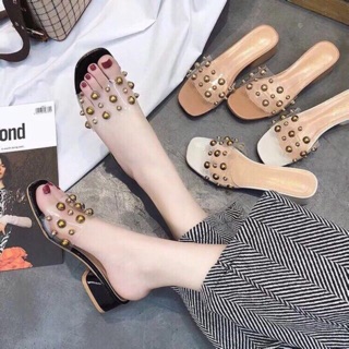 Dép lê quai trong đính hạt