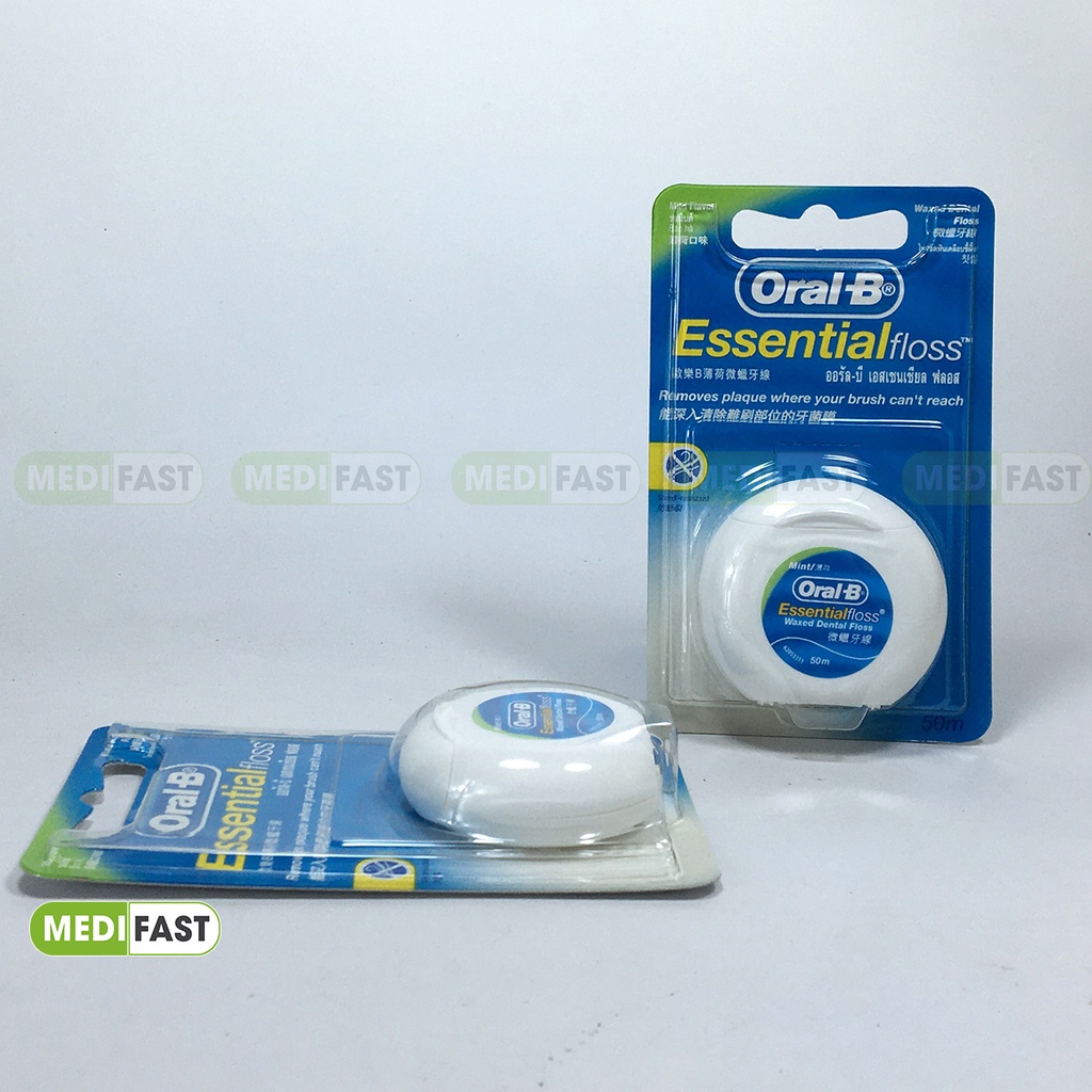 Chỉ nha khoa Oral B - Làm sạch chân răng - Bảo vệ răng miệng - Chính hãng