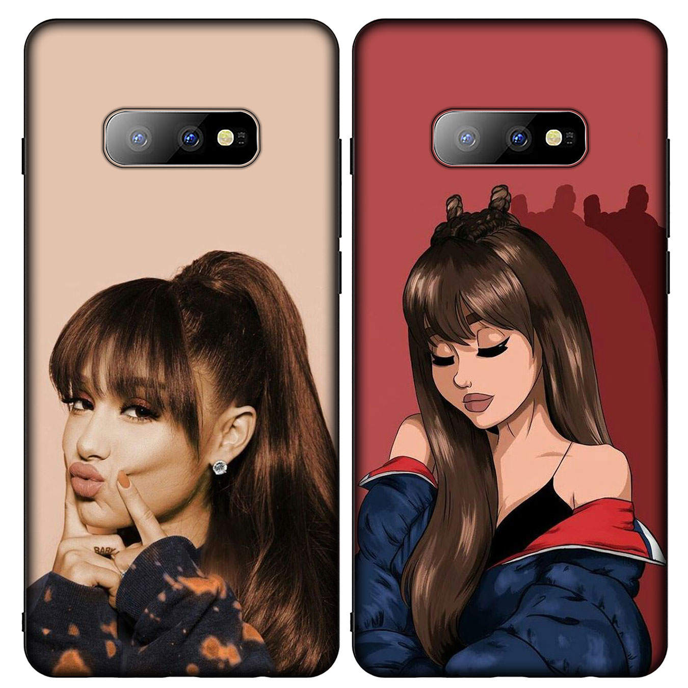 Ốp điện thoại silicone mềm in hình Ariana Grande cho Samsung Galaxy S9 S10 S20 FE Ultra Plus Lite S20+ S9+ S10+ S20Plus