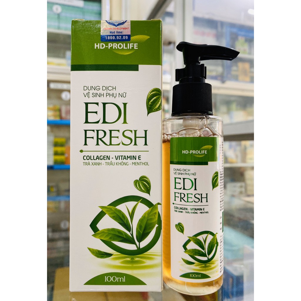 DUNG DỊCH VỆ SINH PHỤ NỮ EDI FRESH - CHAI 100ML.